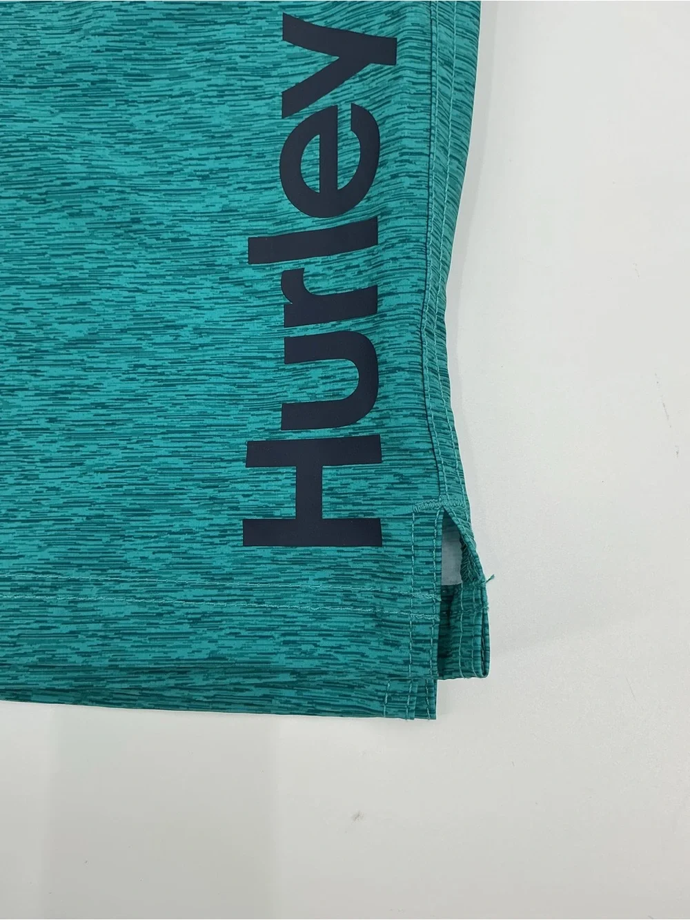 Hurley Men’s Teal Athletic Swim Drawstring Shorts
